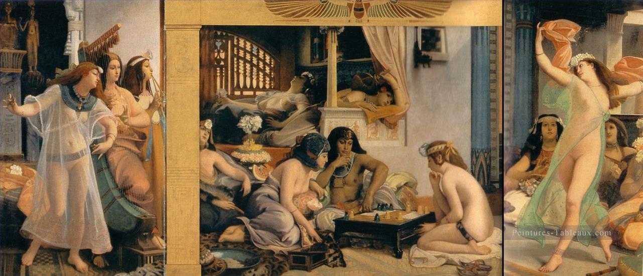 Ramsès dans son harem Dance Jean Jules Antoine Lecomte du Nouy réalisme orientaliste Peintures à l'huile